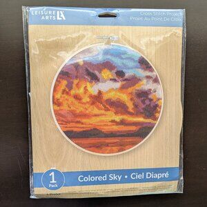 Leisure Arts Colored Sky Counted Cross Stitch Kit